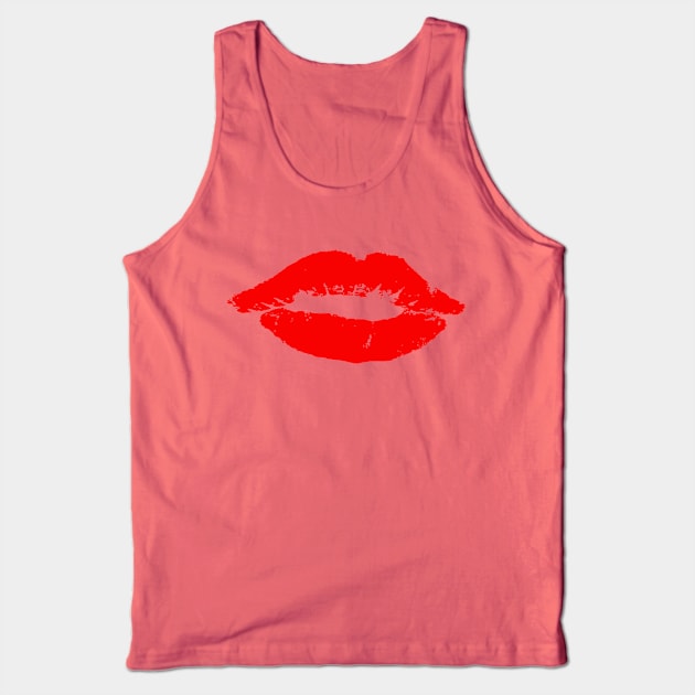 Lips Tank Top by Humoratologist